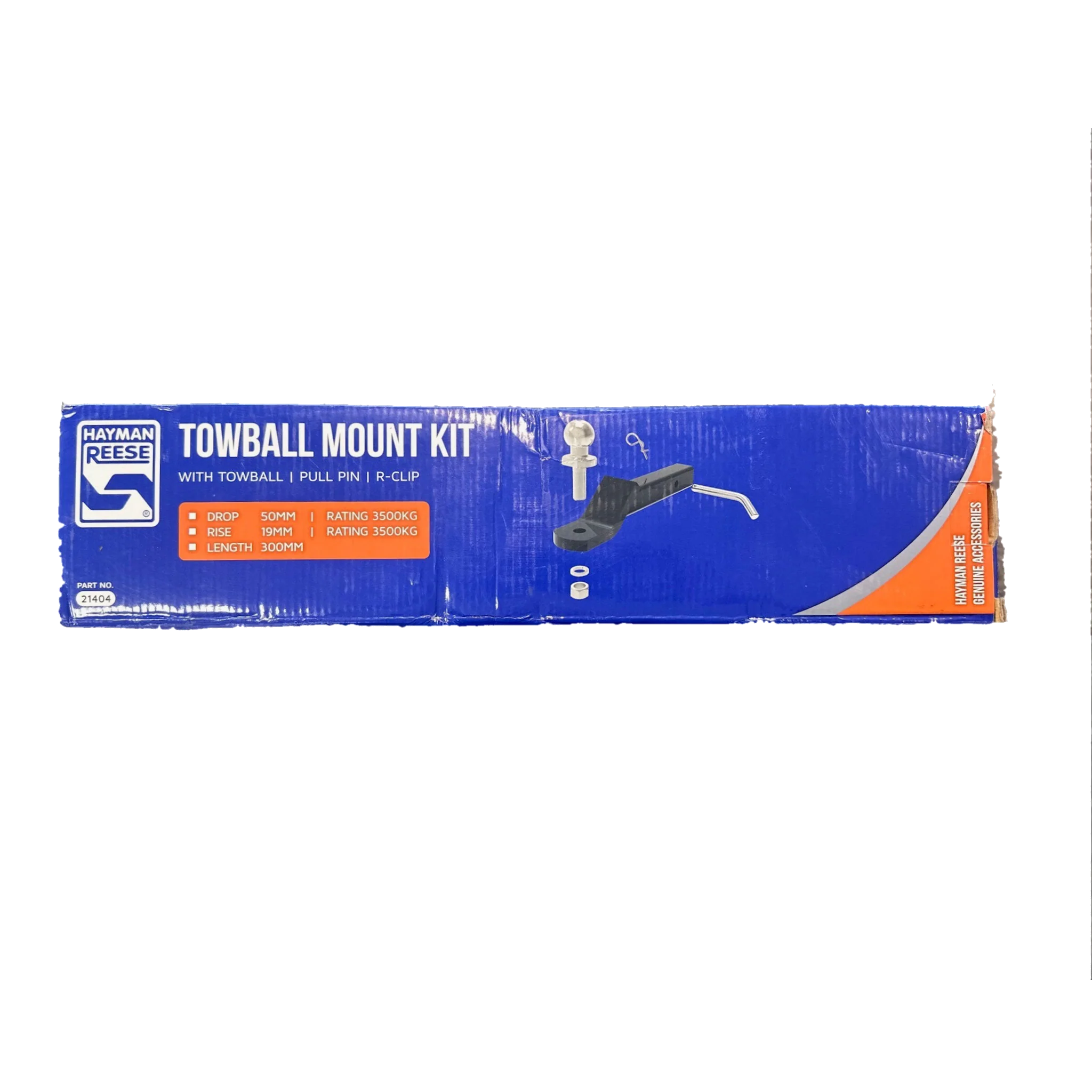 Ballmount Kit 50mm Drop, 19mm Rise, 300mm Long - 3500kg Hayman Reese - Image 2