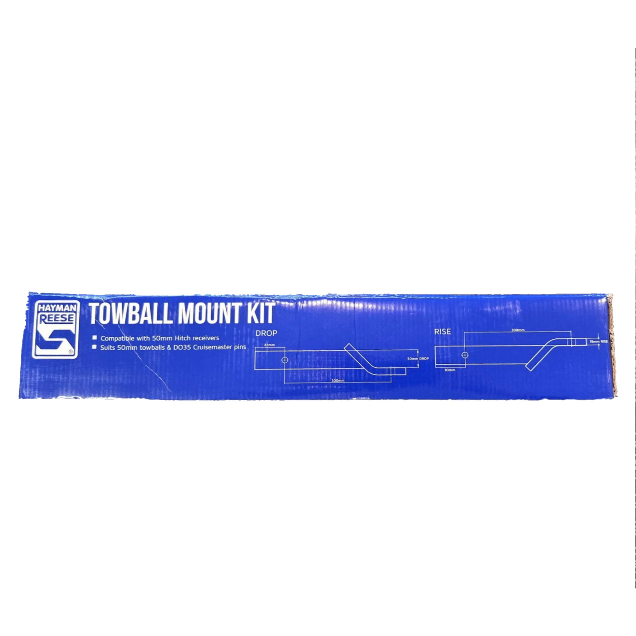 Ballmount Kit 50mm Drop, 19mm Rise, 300mm Long - 3500kg Hayman Reese - Image 3