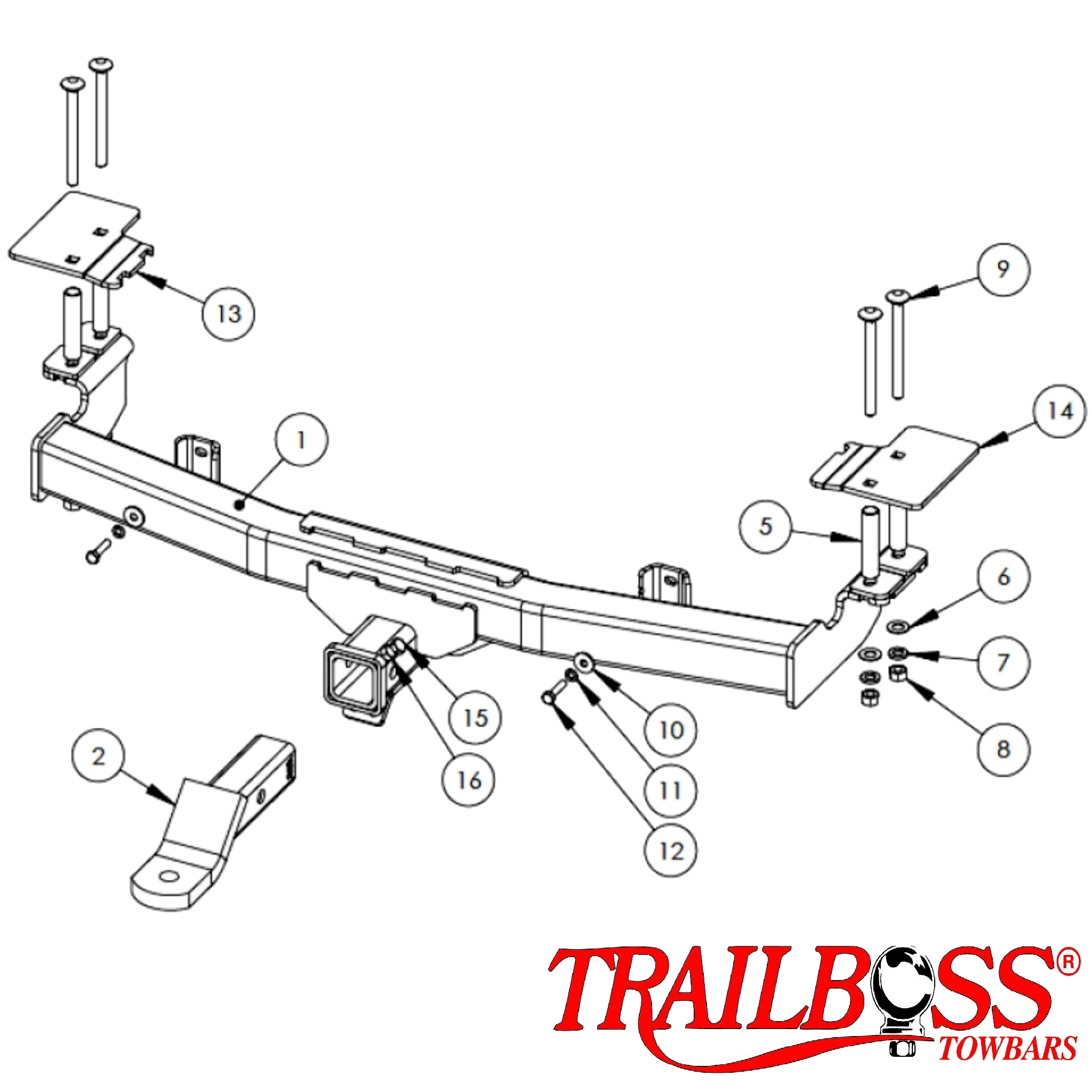 Holden Commodore VE Ute (Not Maloo) 10/2007 - 04/2013 - Towbar Kit - Image 3