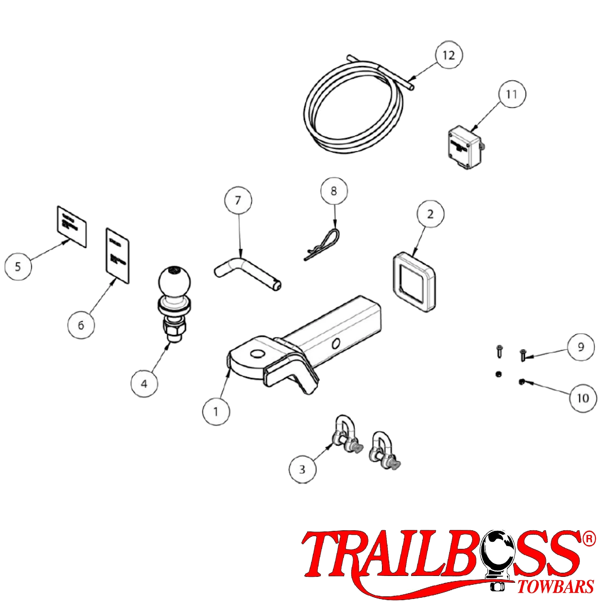Isuzu D-Max TF Tub Body 10/2021 - On (Suits Vehicles with Genuine Towbar Installed) - Towbar Kit - Image 3