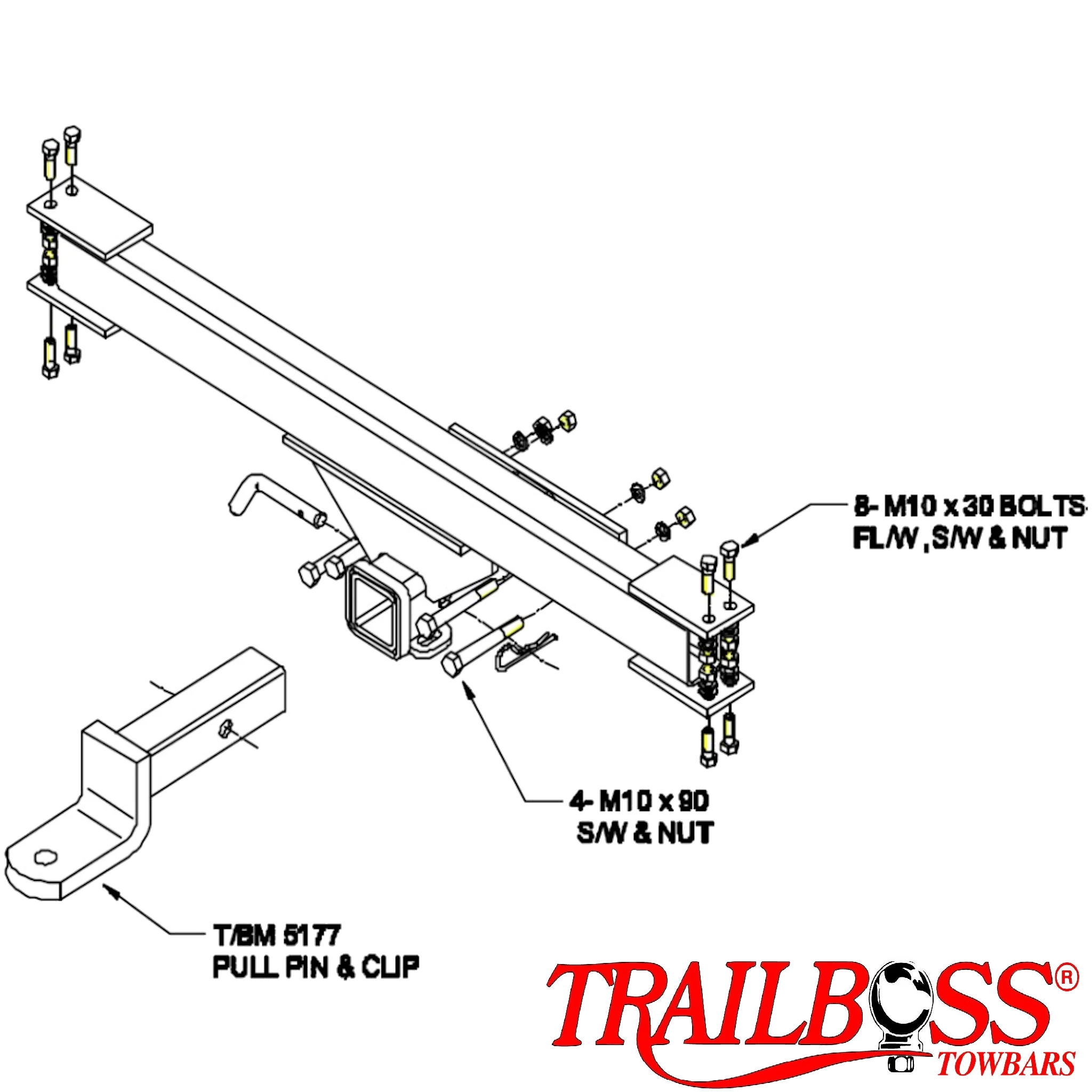 Land Rover Range Rover SUV 05/1995 - 07/2002 - Towbar Kit - Image 2
