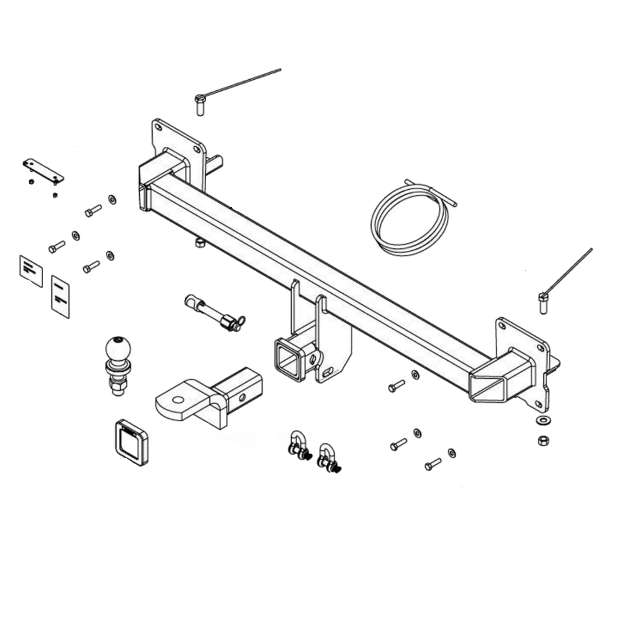 MG HS SUV 10/2019 - 12/2024 - Towbar Kit - Image 3