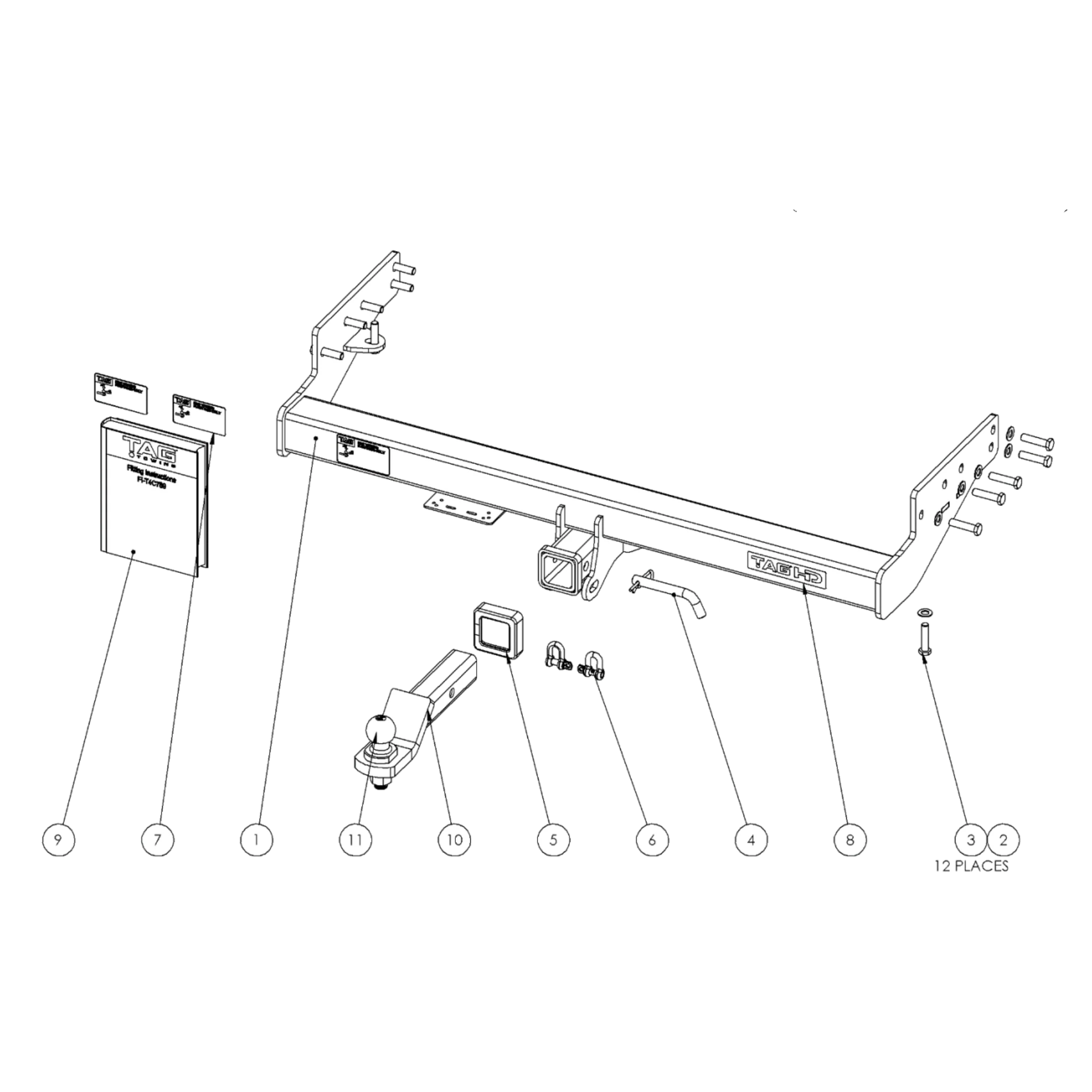 Mitsubishi Triton MV Cab Chassis 03/2024 - On - Towbar Kit - Image 3