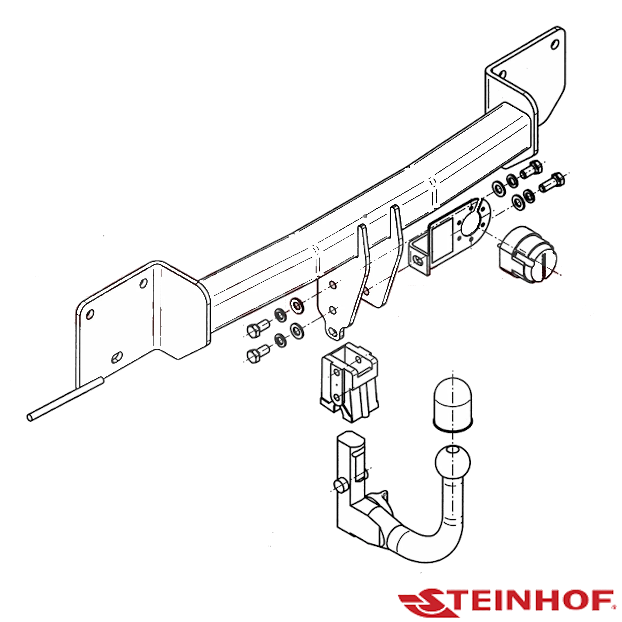 BMW 3 Series E90 Sedan 05/2005 - 01/2012 (Not 335i 335d M Sport) - Towbar Kit - Image 3