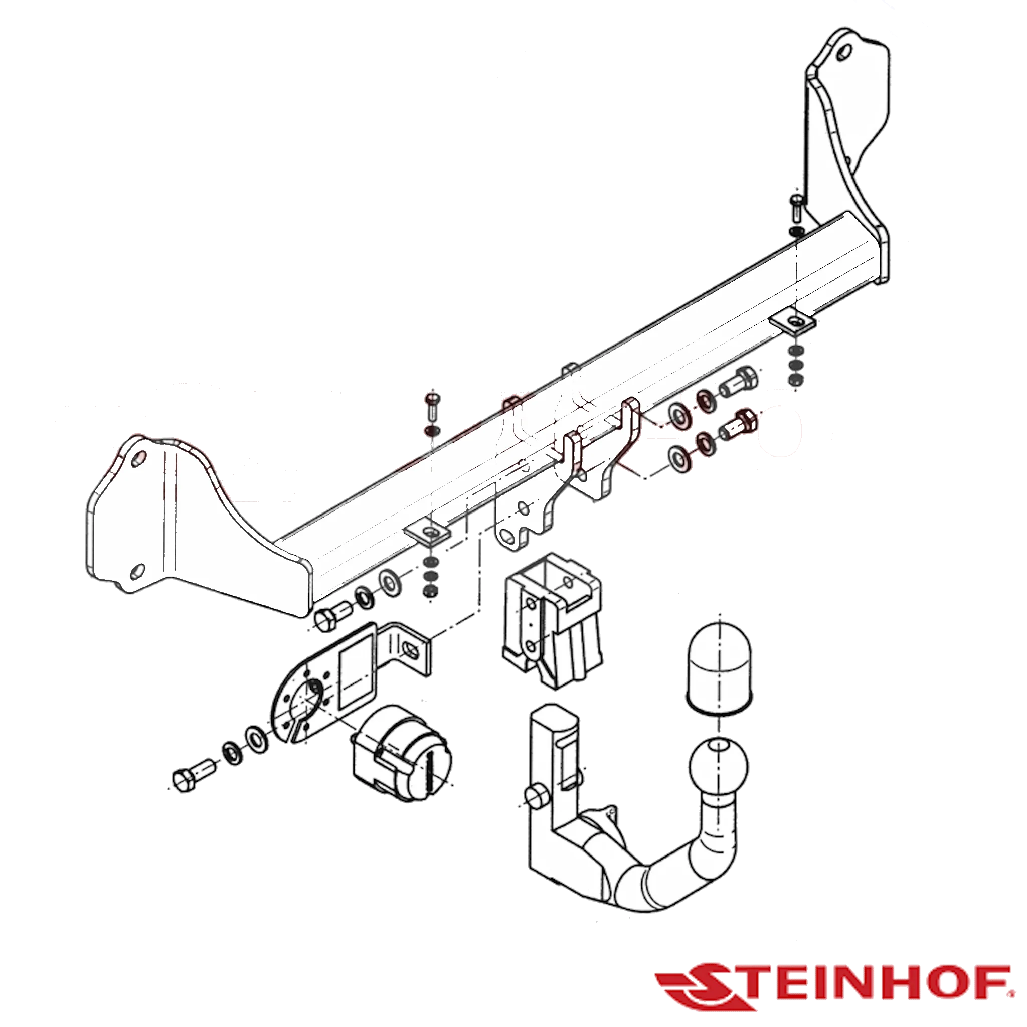 BMW 5 Series E61 Wagon 10/2003 - 04/2010 - Towbar Kit - Image 2