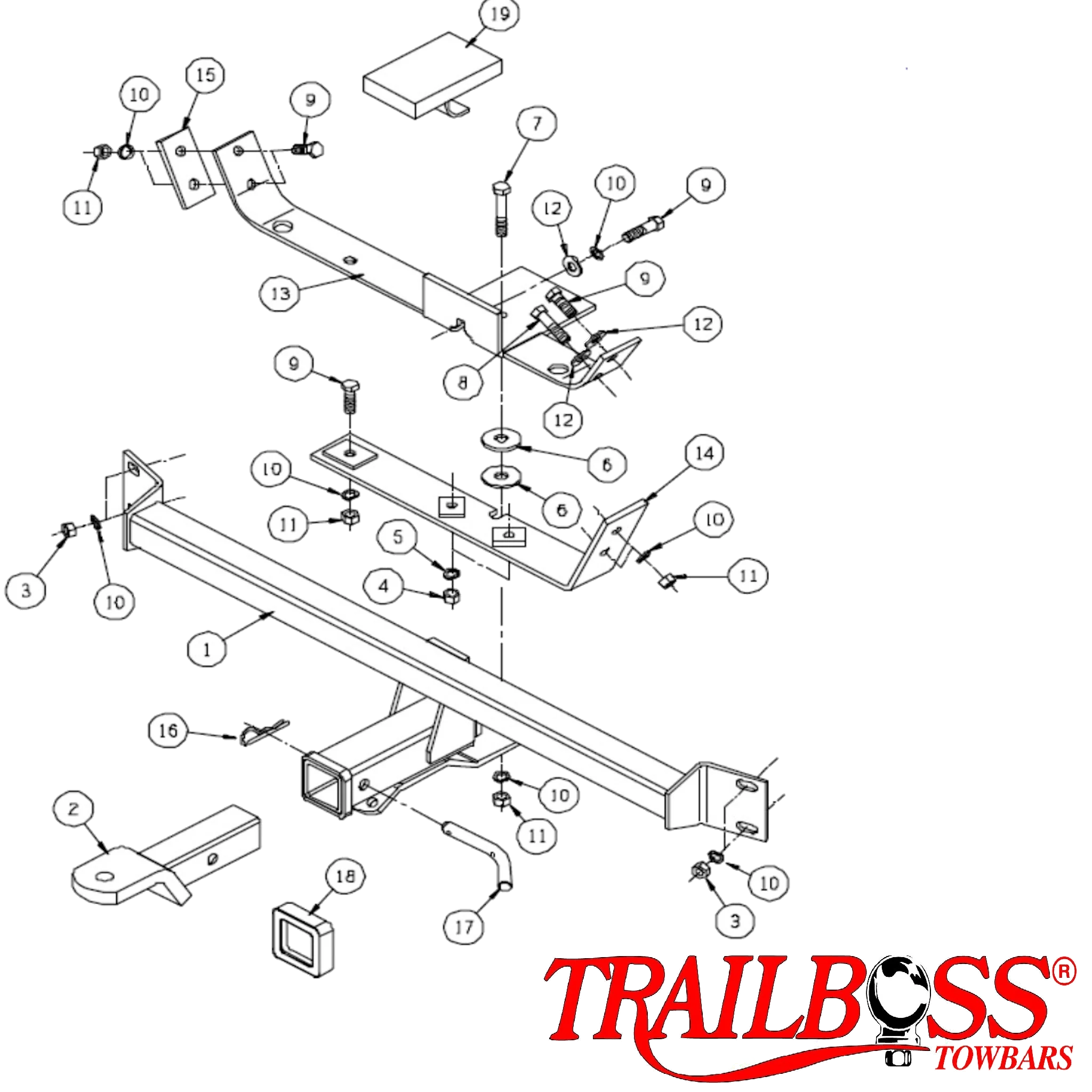 Holden Adventra Wagon 10/2002 - 07/2006 - Towbar Kit - Image 3