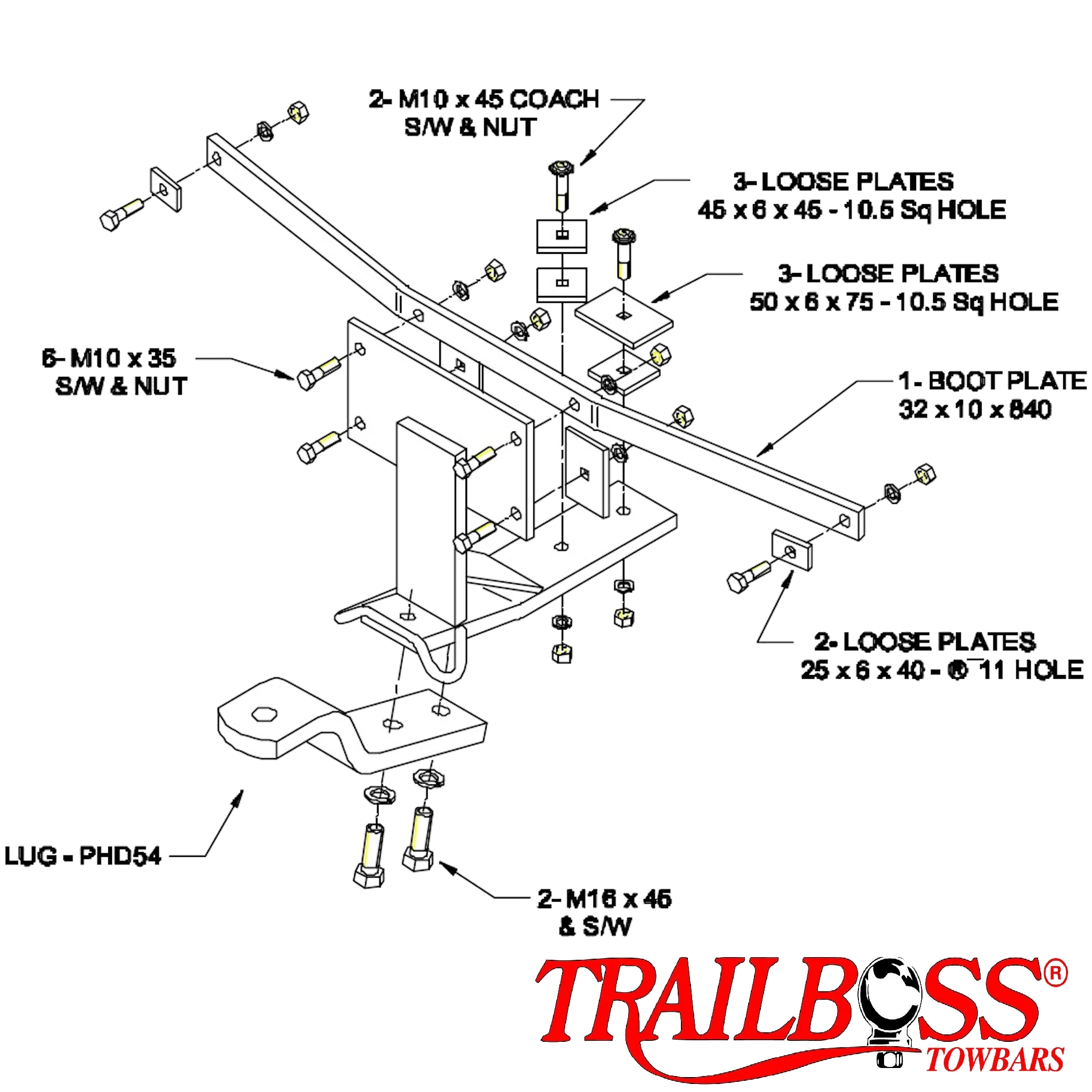 Holden Barina SB Hatch 05/1994 - 04/2001 - Towbar Kit - Image 2