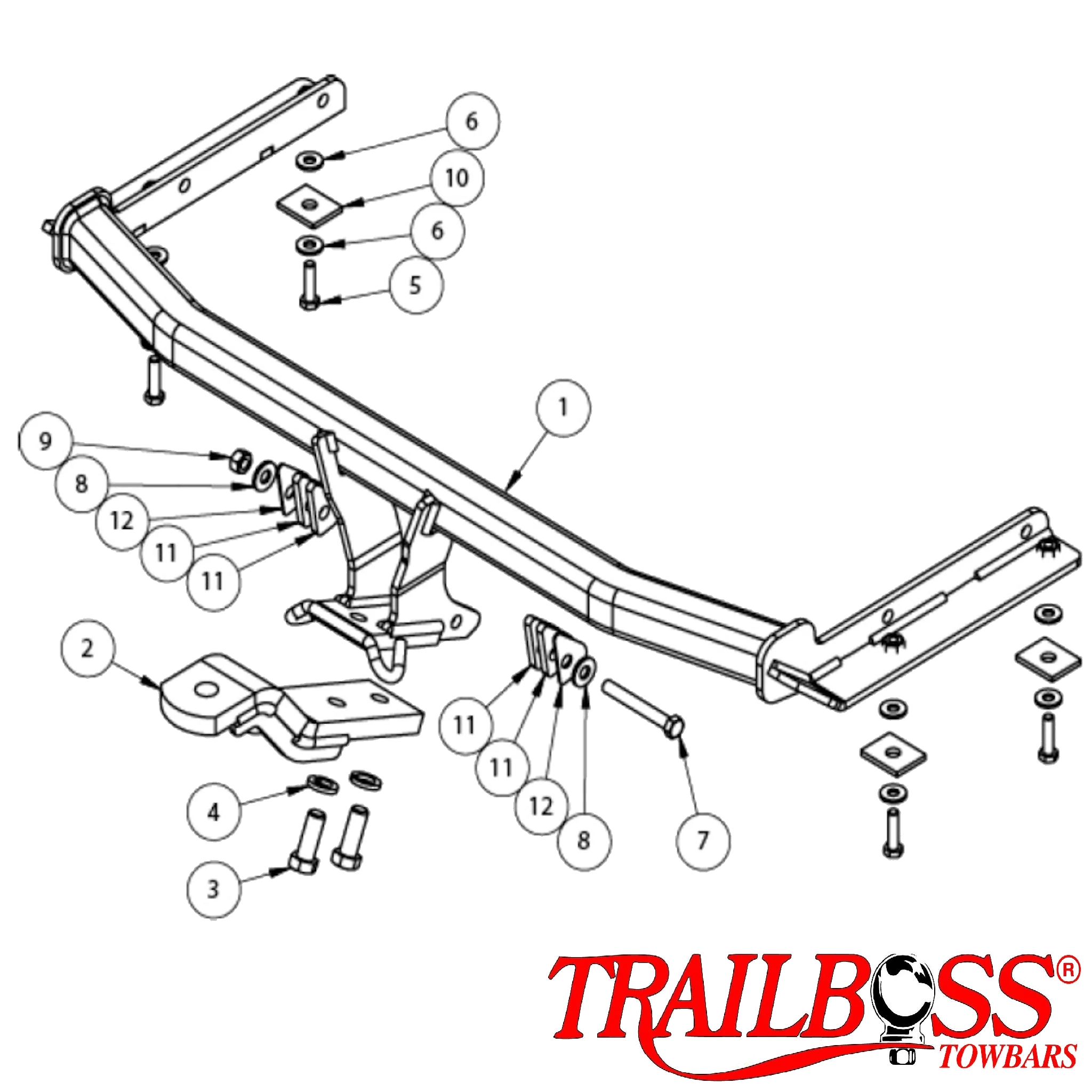 Honda Civic Hatch 06/2012 - 06/2016 - Towbar Kit - Image 3