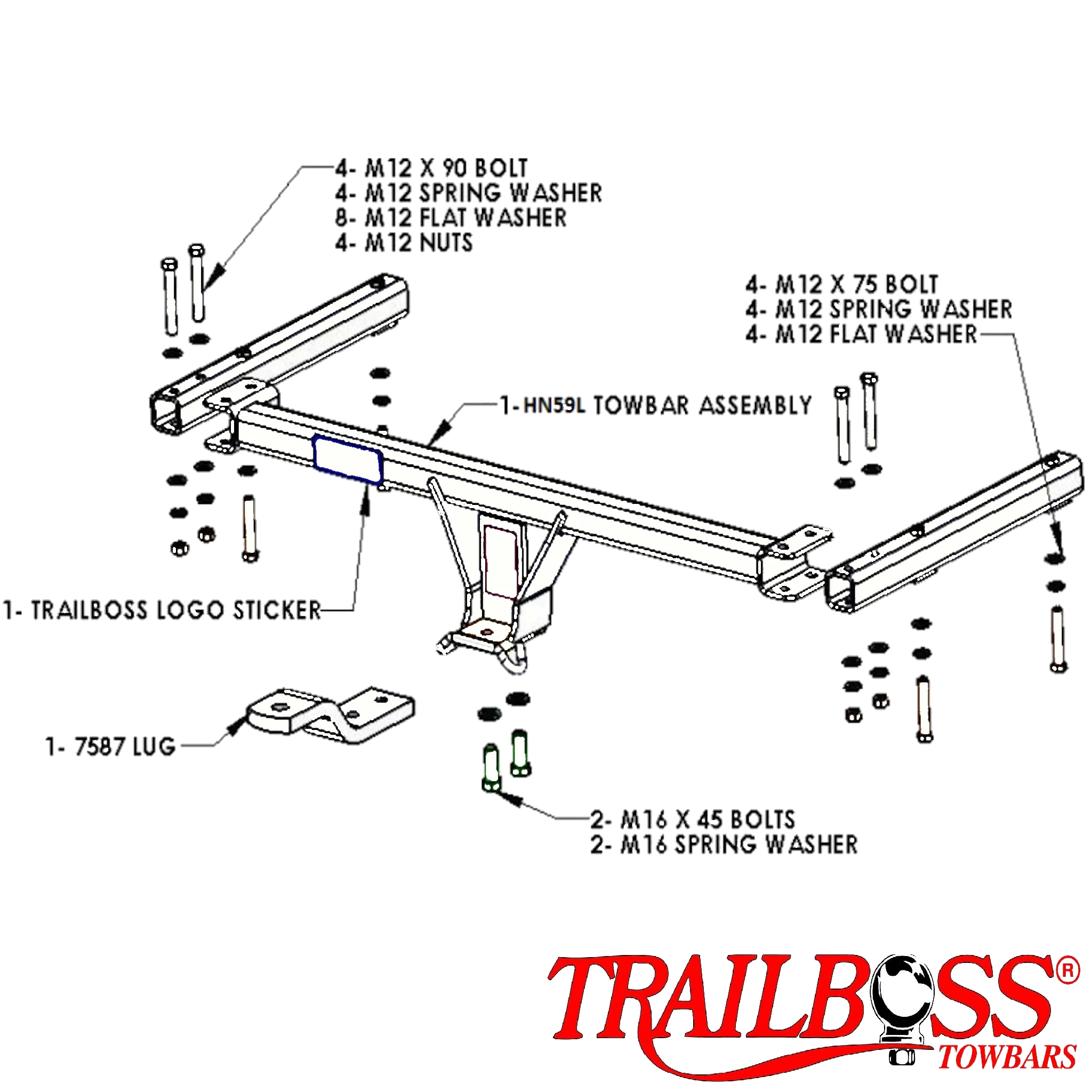 Honda Civic Sedan 02/2006 - 06/2016 - Towbar Kit - Image 3