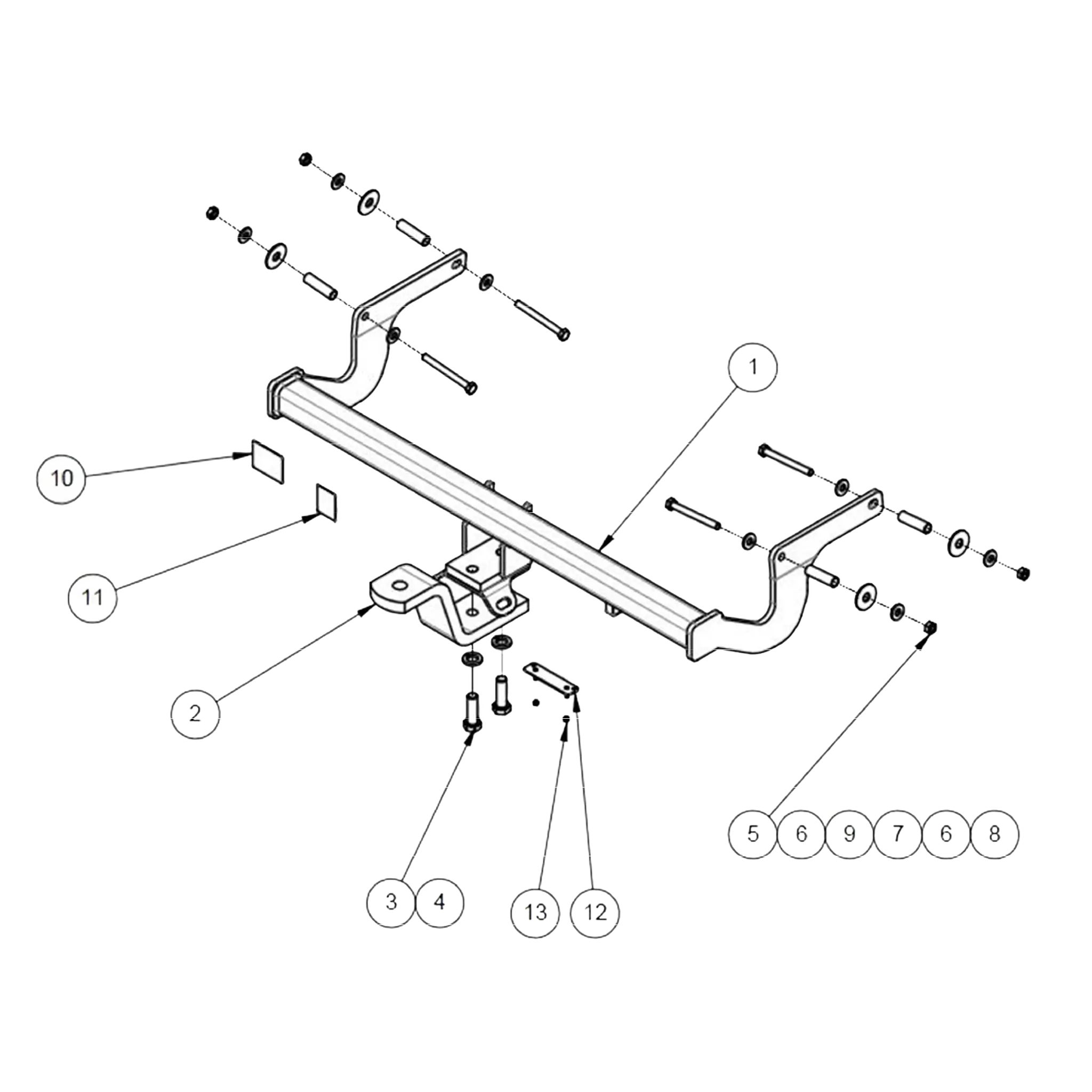 Renault Clio Hatch 09/2013 - On - Towbar Kit - Image 2