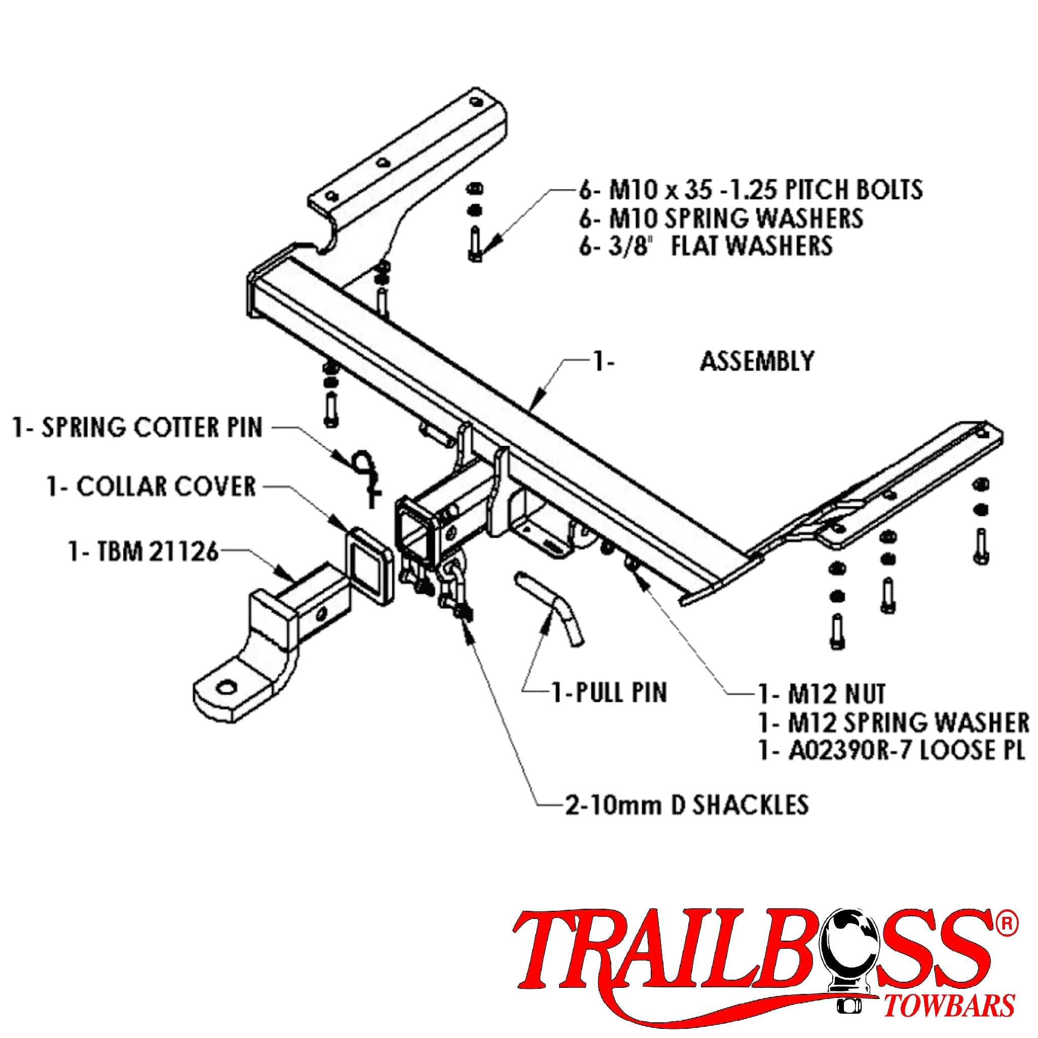 Honda CR-V SUV 03/2007 - 10/2012 - Towbar Kit - Image 3