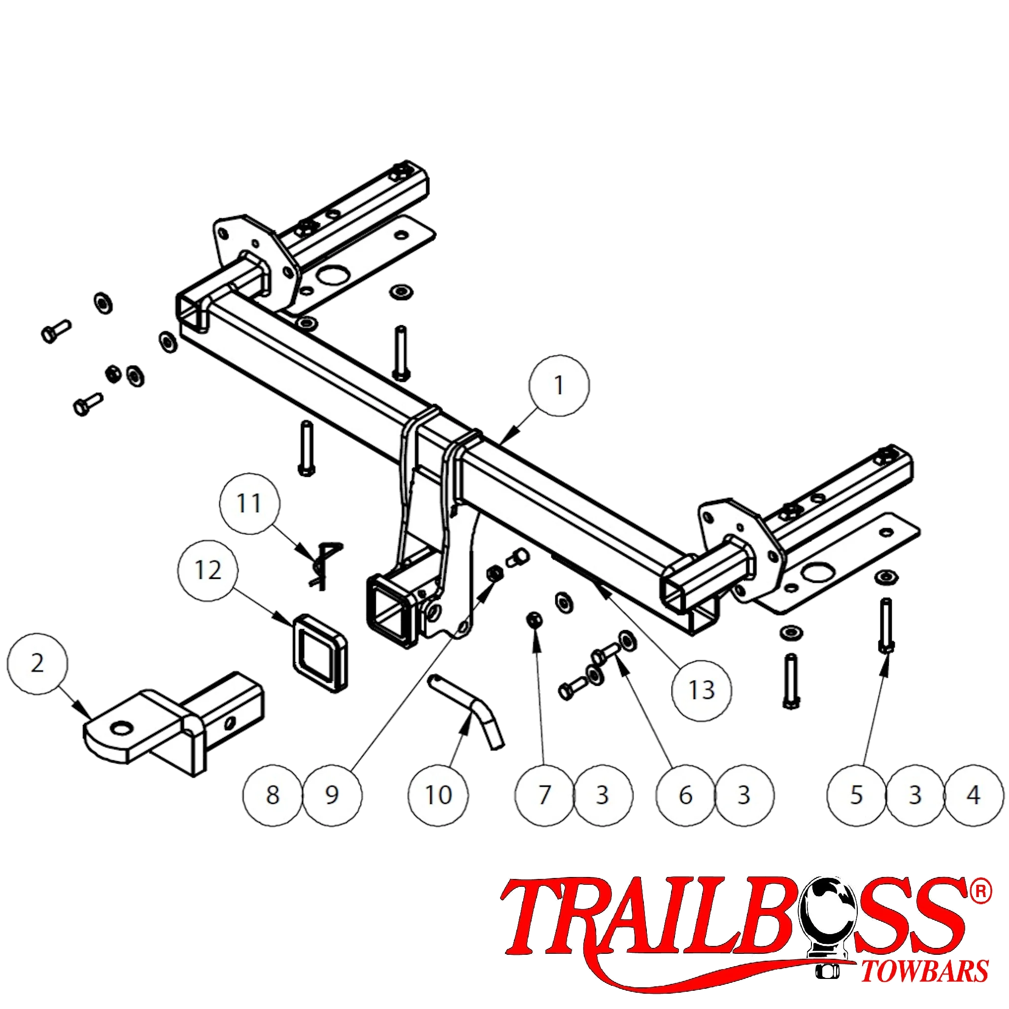 Subaru Forester SUV 10/2012 - 07/2018 - Towbar Kit - Image 3