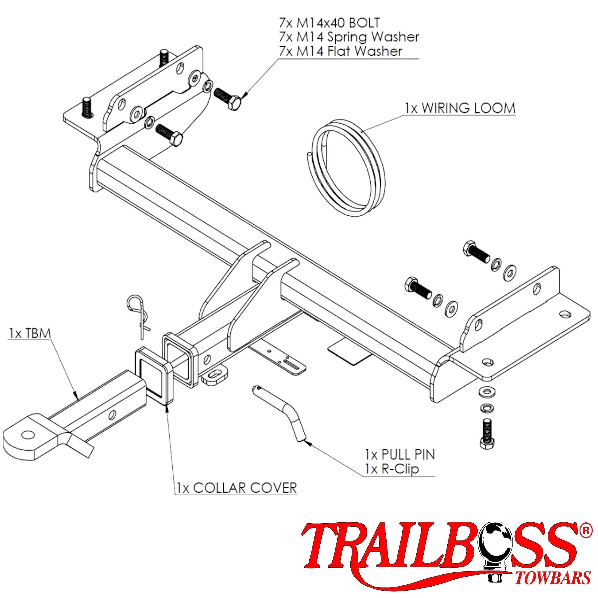 Jeep Grand Cherokee & JE Laredo SUV 02/2011 - 10/2021 (Not Adblue Models. Not factory long range tank) - Towbar Kit - Image 2