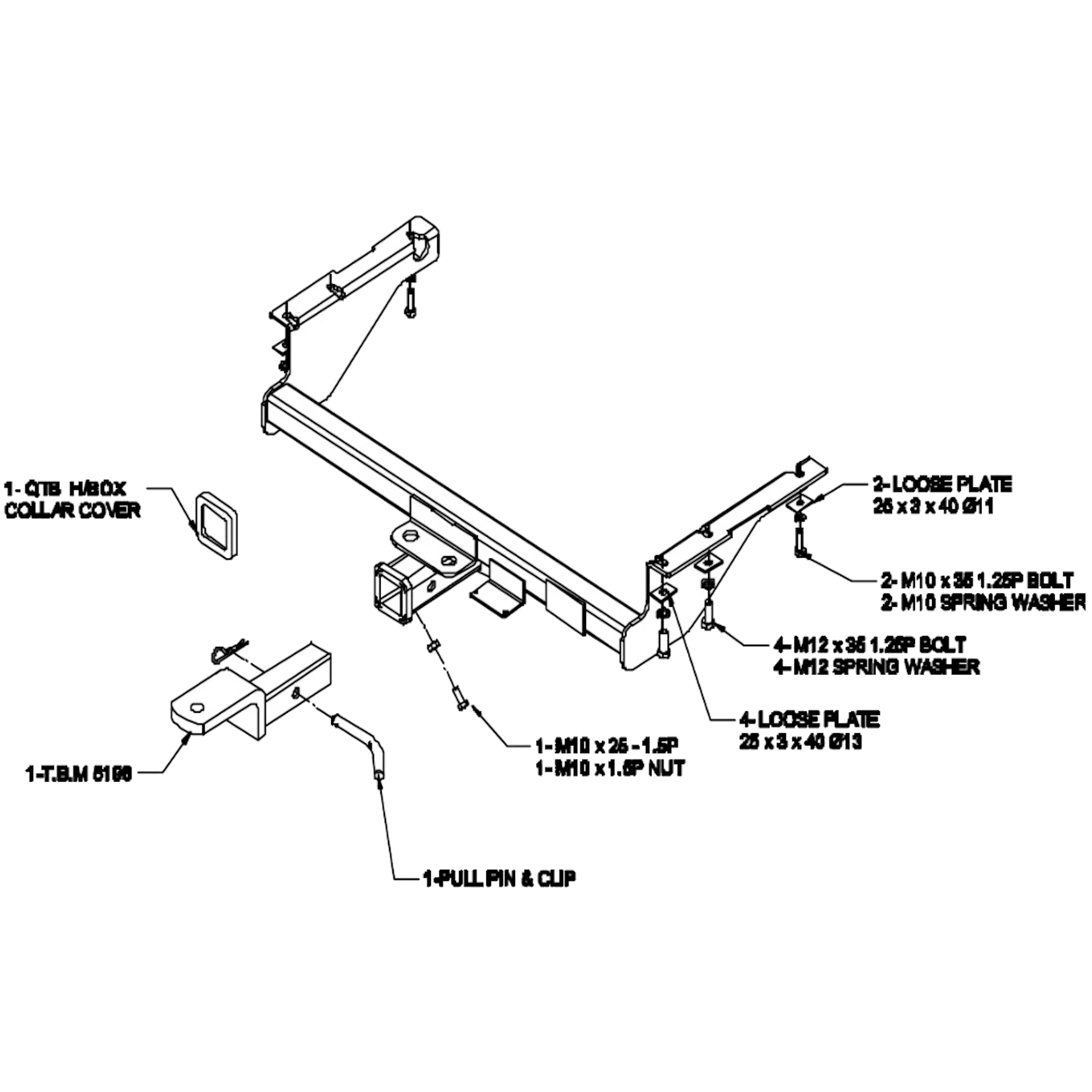 Suzuki Grand Vitara SUV 04/1998 - 08/2005 - Towbar Kit - Image 3