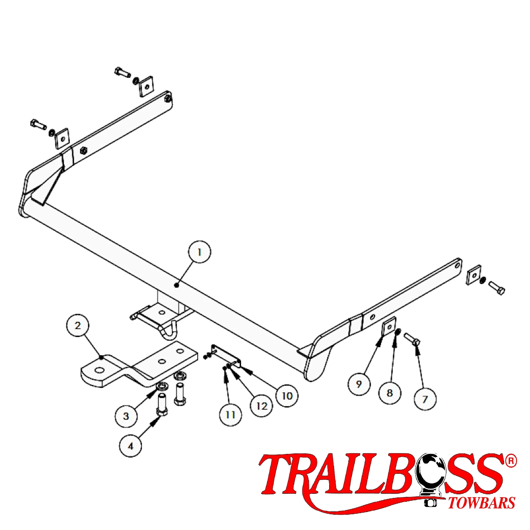Ford Kuga TE SUV 02/2012 - 02/2013 - Towbar Kit - Image 3