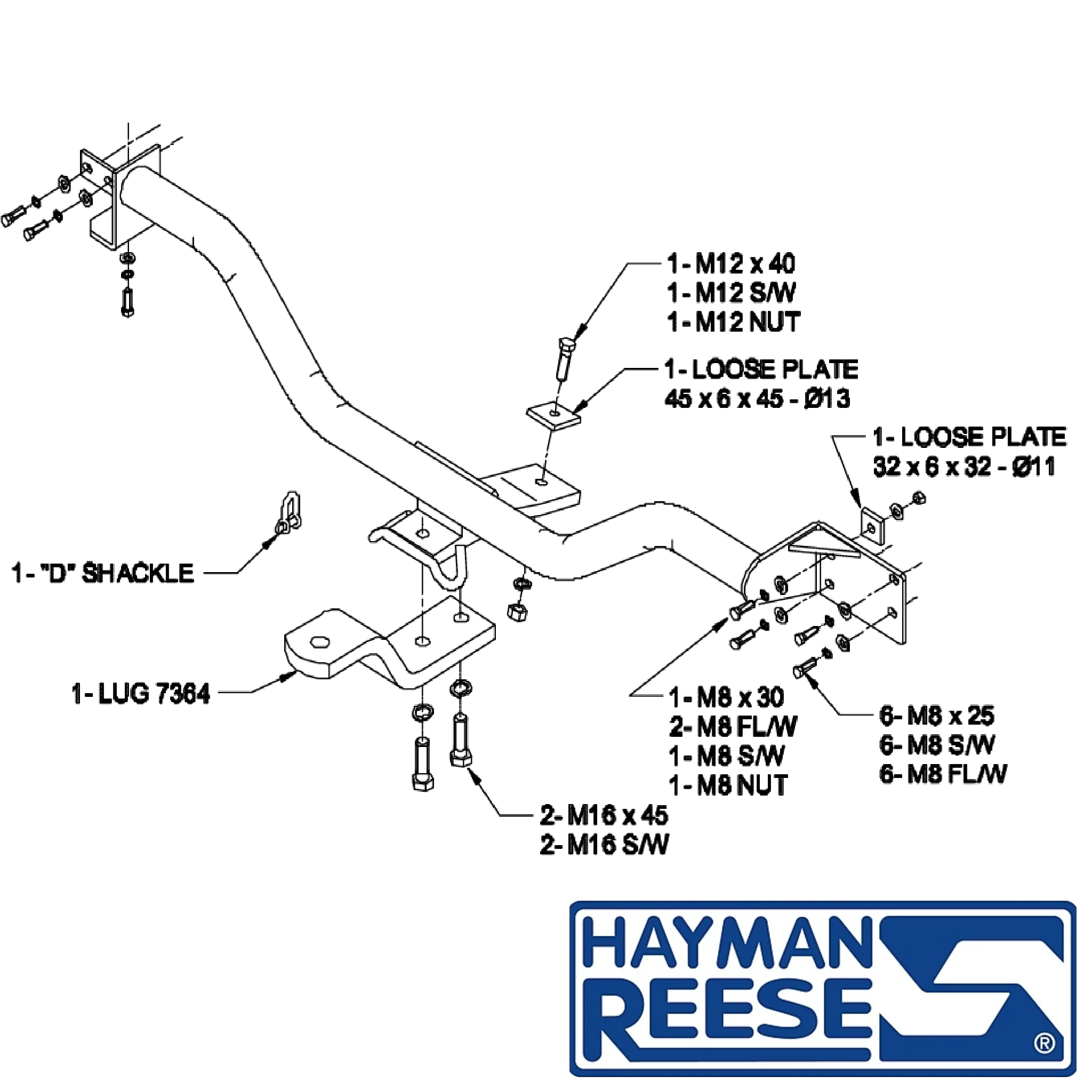 Honda Odyssey People Mover 03/2000 - 05/2004 - Towbar Kit - Image 3