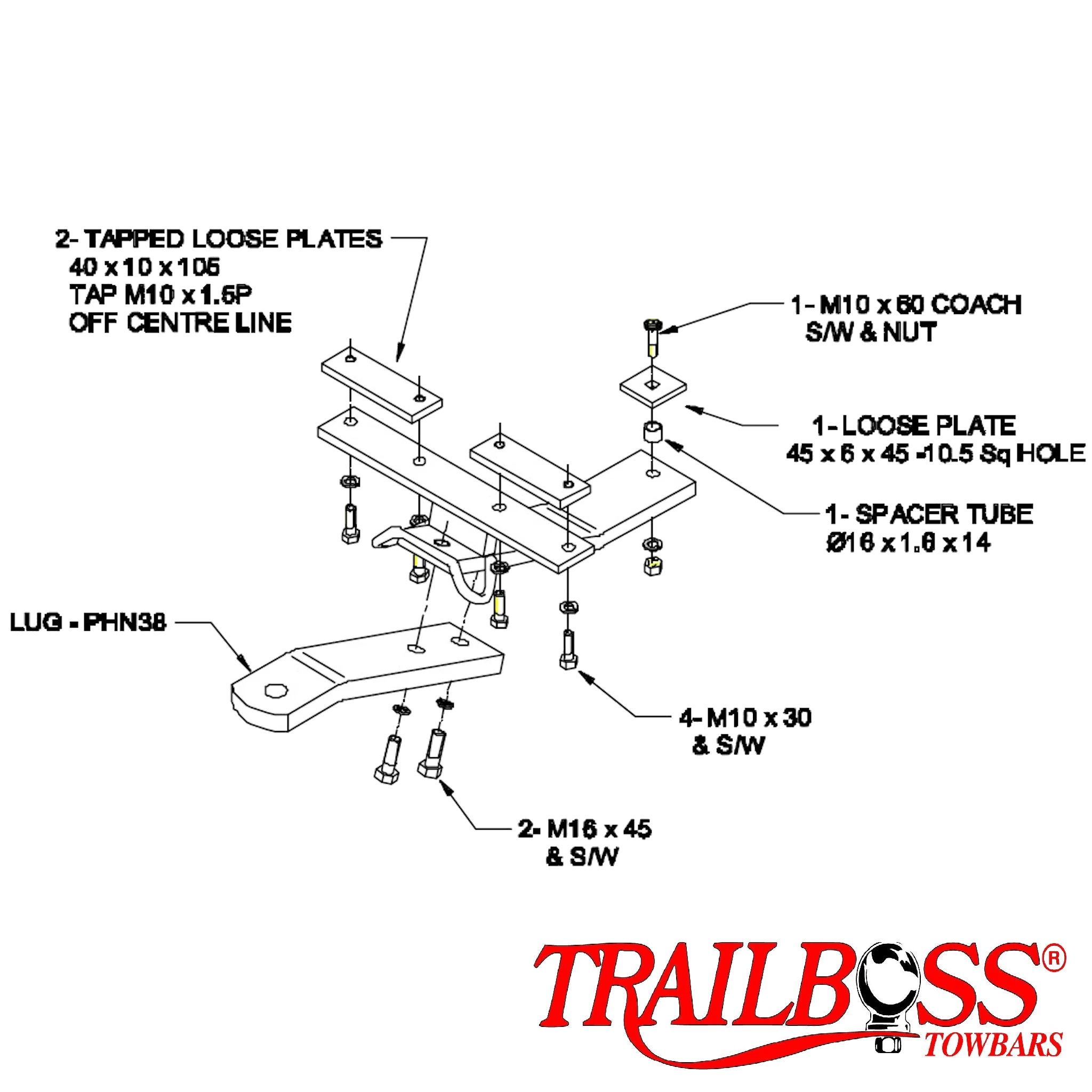 Honda Odyssey People Mover 05/1995 - 02/2000 - Towbar Kit - Image 3