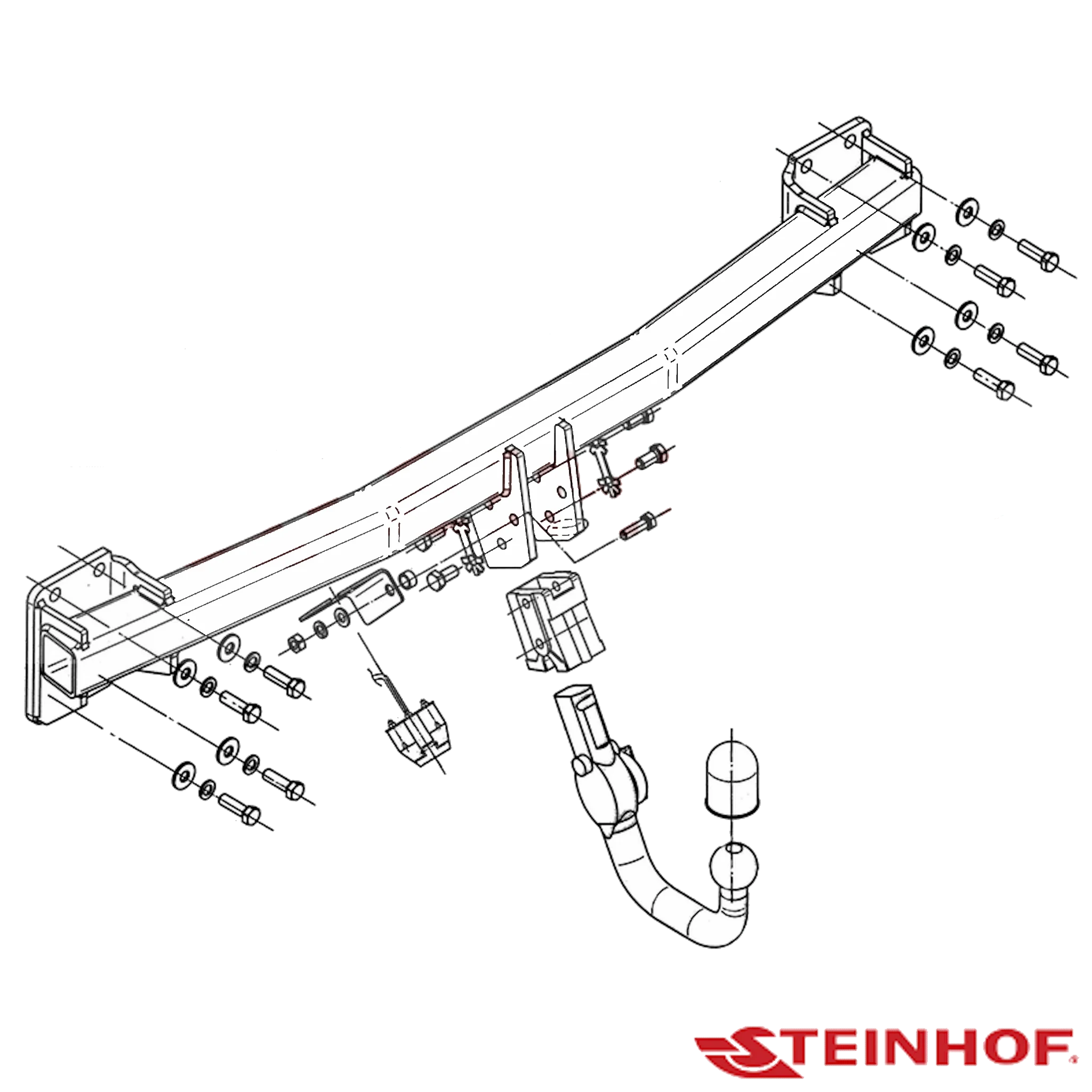 Audi Q7 SUV 01/2009 - 06/2015 - Towbar Kit - Image 2