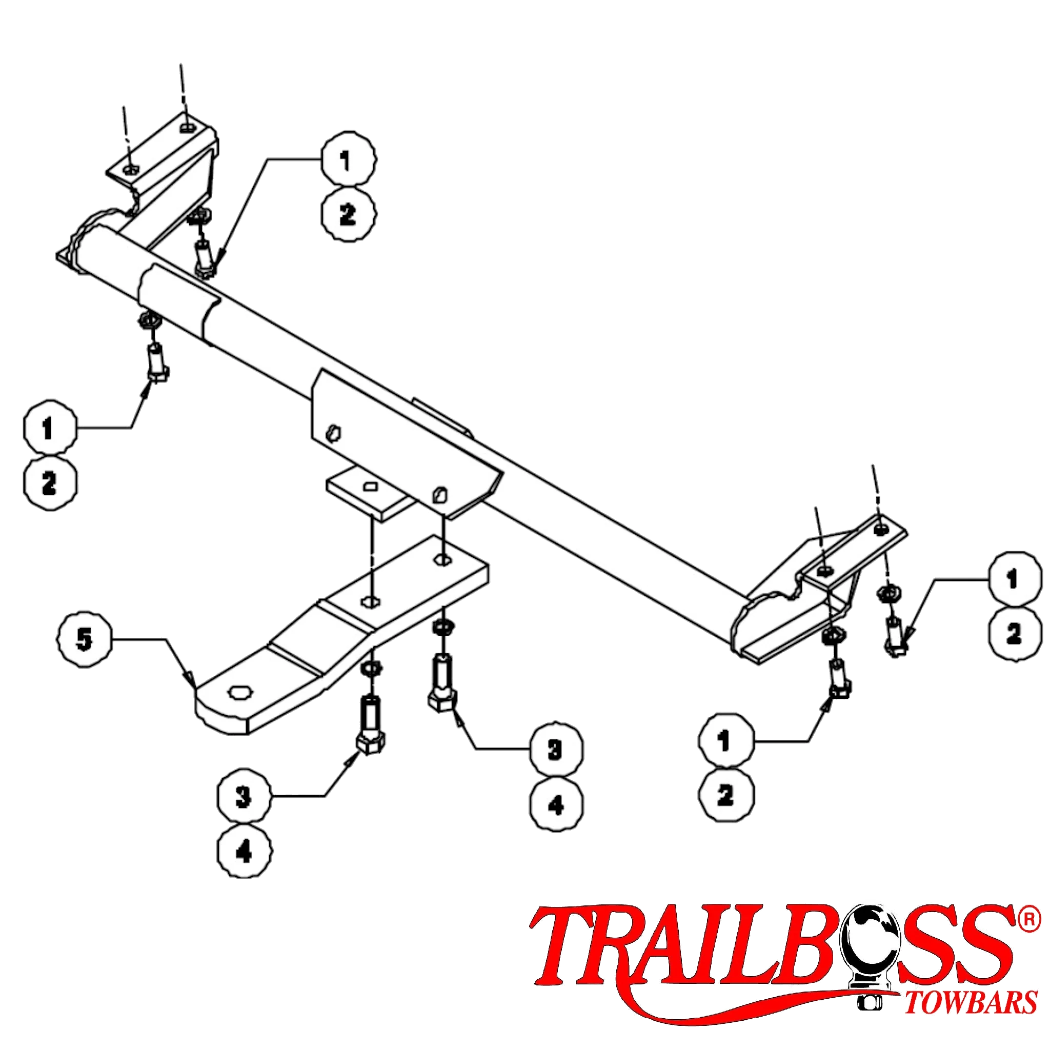 Toyota Rav 4 SUV 07/2000 - 12/2005 - Towbar Kit - Image 2