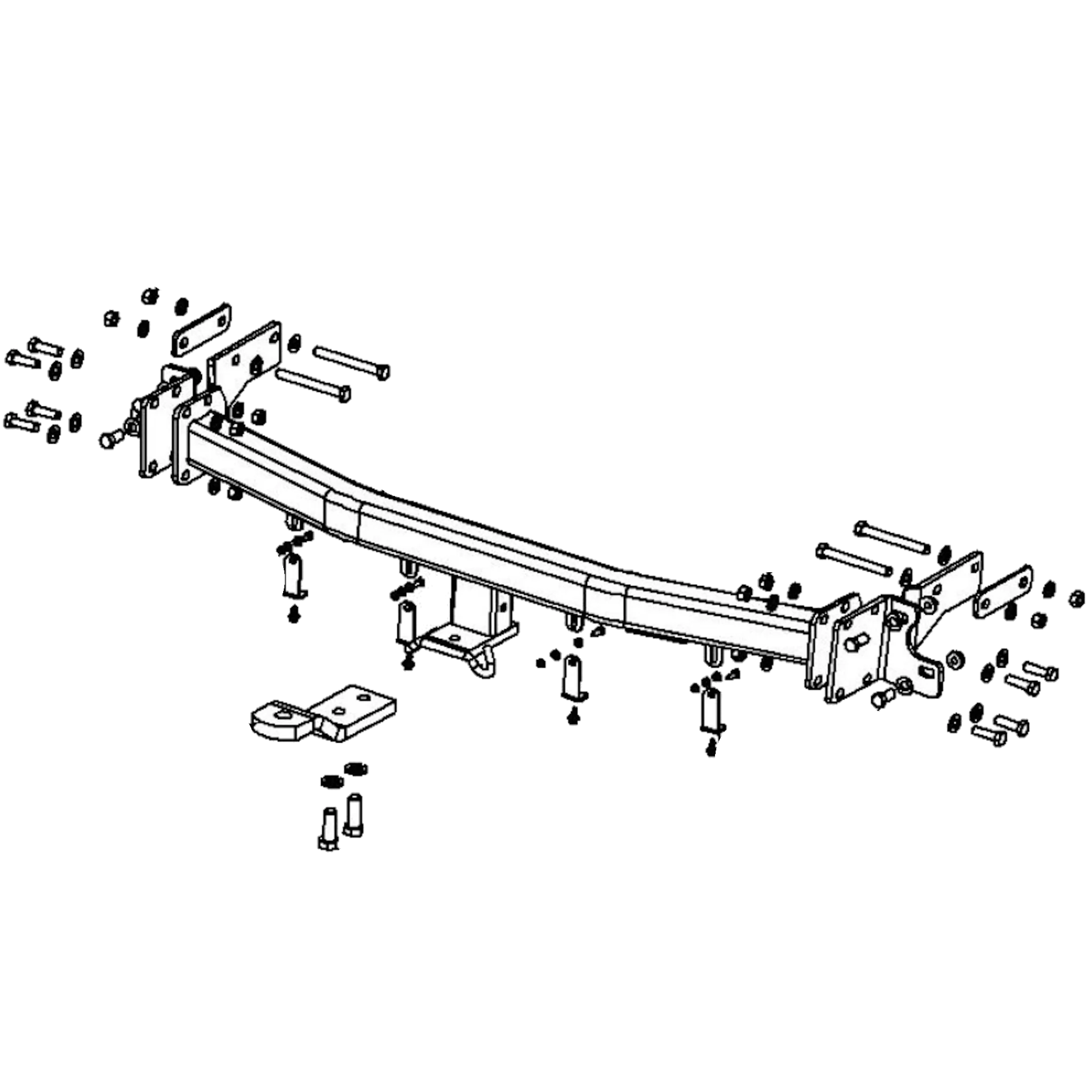 Hyundai Santa Fe SUV 06/2006 - 01/2010 - Towbar Kit - Image 3