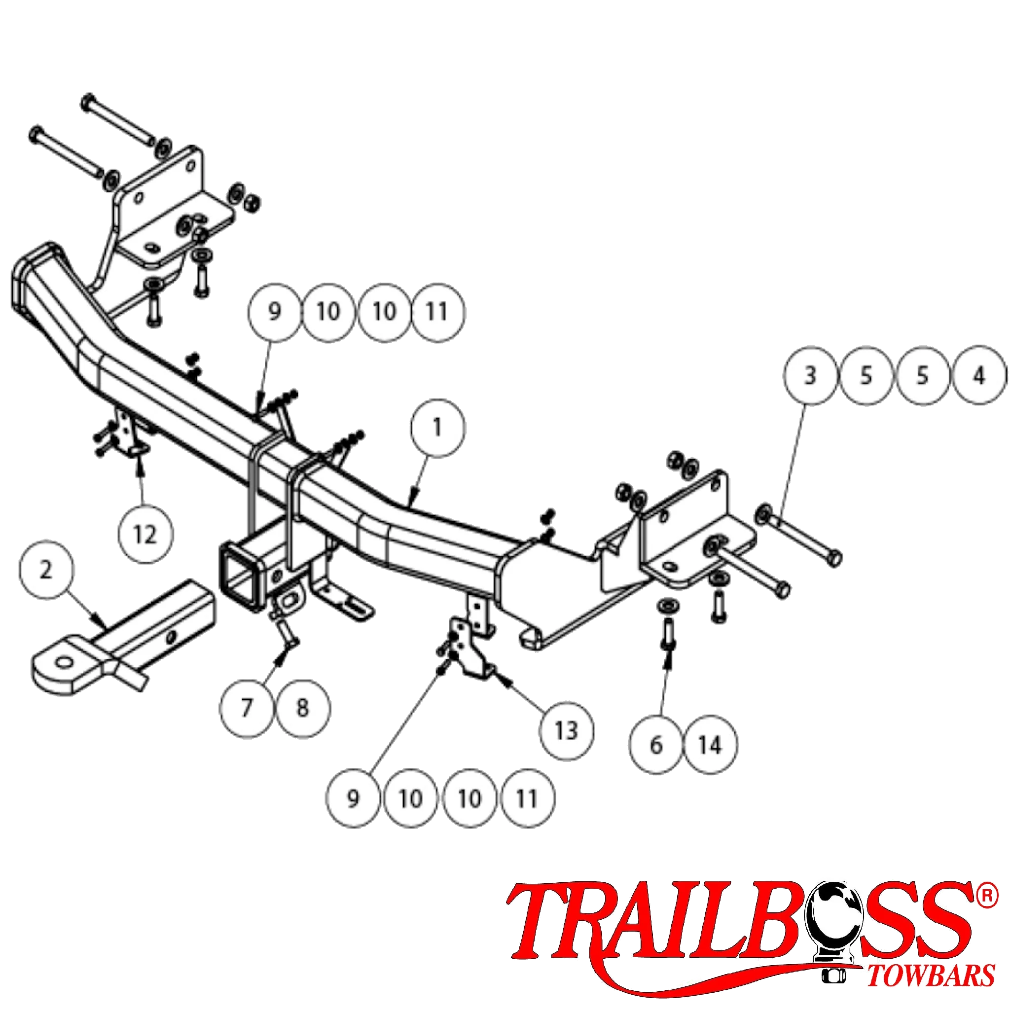 Hyundai Santa Fe DM2 SUV 09/2012 - 09/2015 - Towbar Kit - Image 3