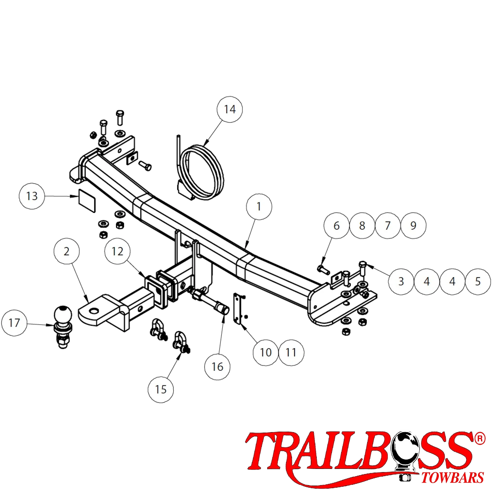 SsangYong Stavic People Mover 02/2014 - 08/2019 - Towbar Kit - Image 3
