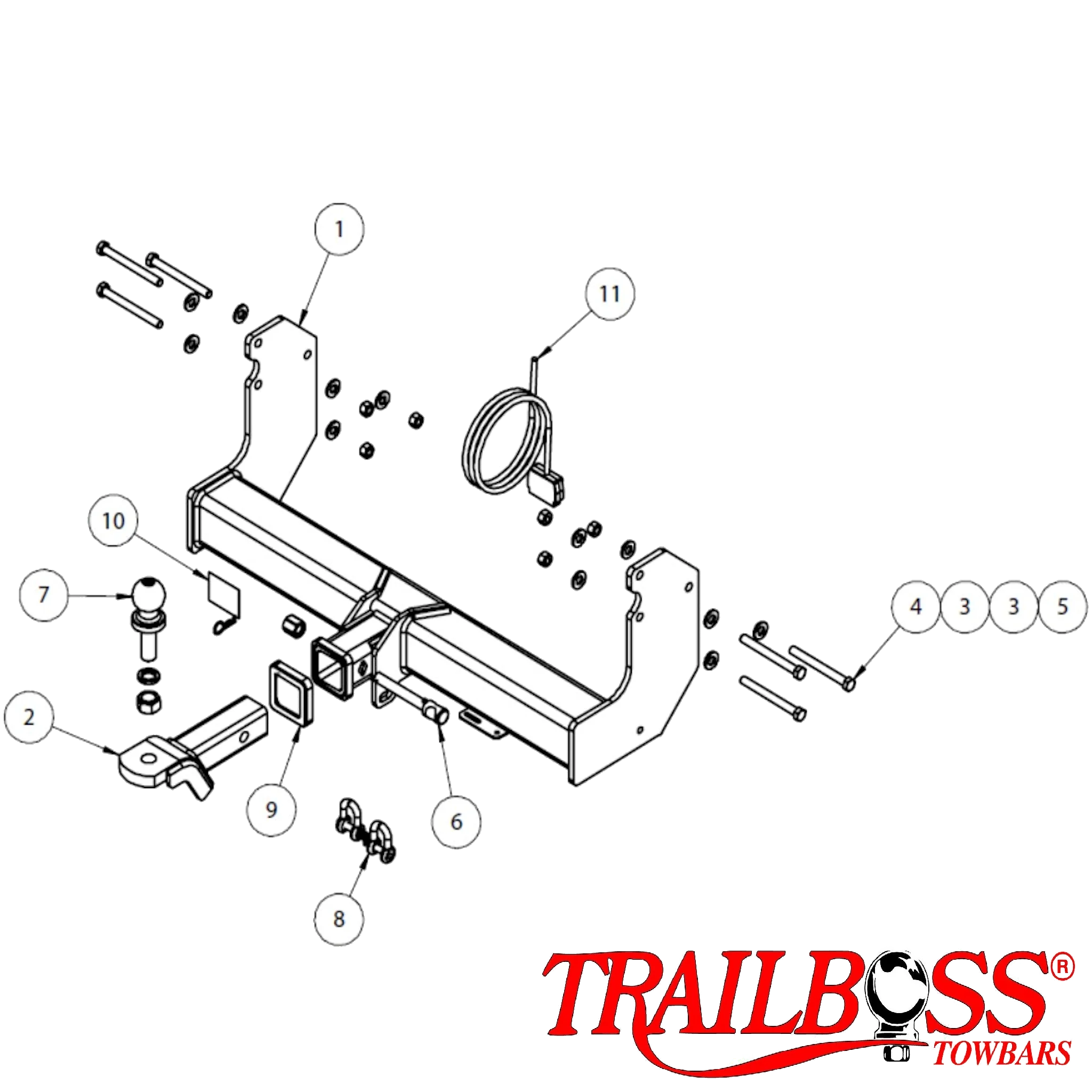 Ford Transit VO Cab Chassis 09/2014 - On - Towbar Kit - Image 3