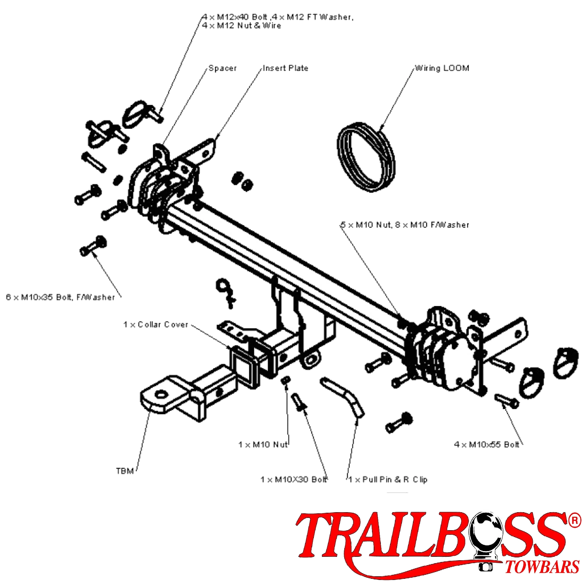 Volvo V60 Wagon 12/2010 - 06/2018 - Towbar Kit - Image 2