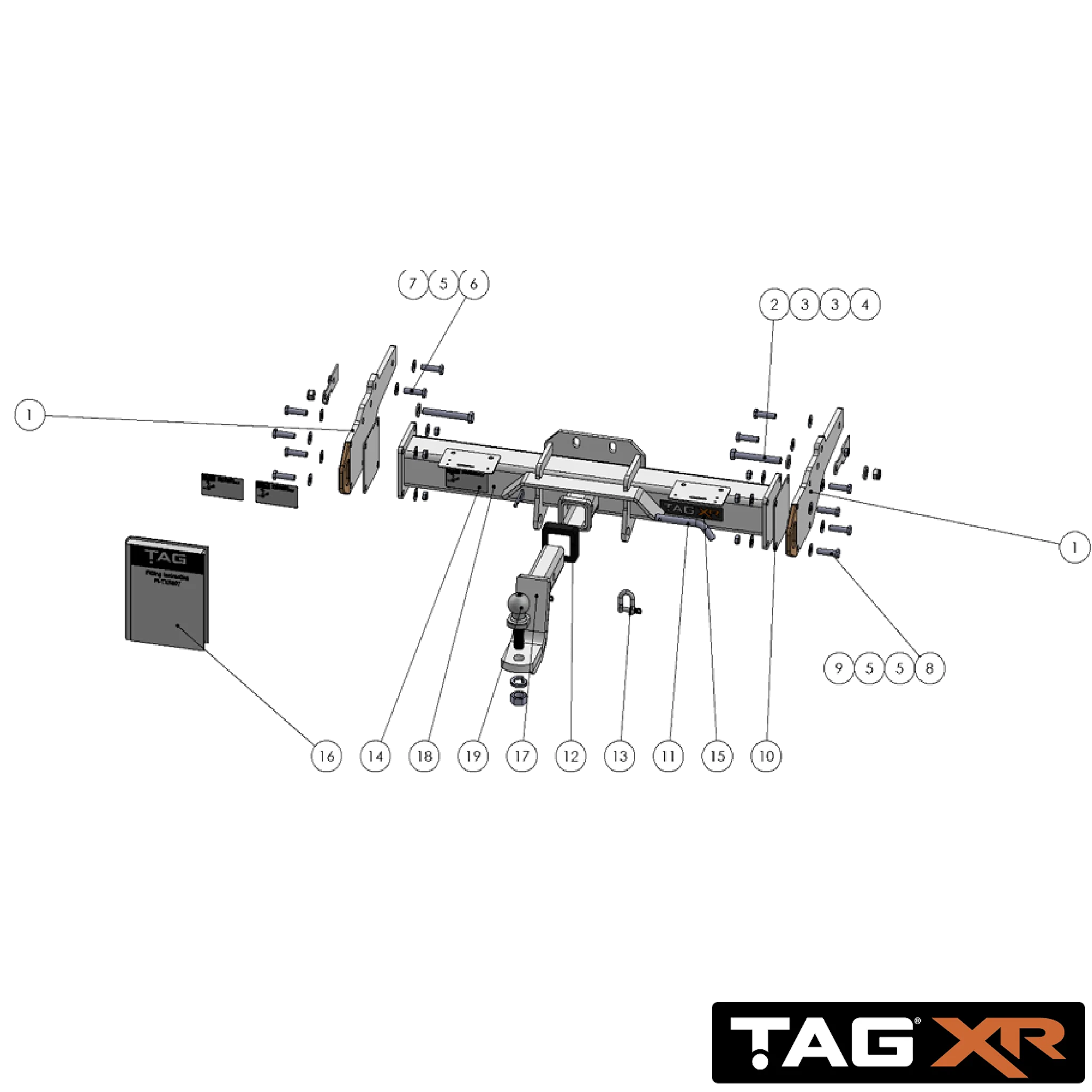 Volkswagen Amarok Cab Chassis Without Bumper 01/2011 - 12/2022 - Towbar Kit - Image 3