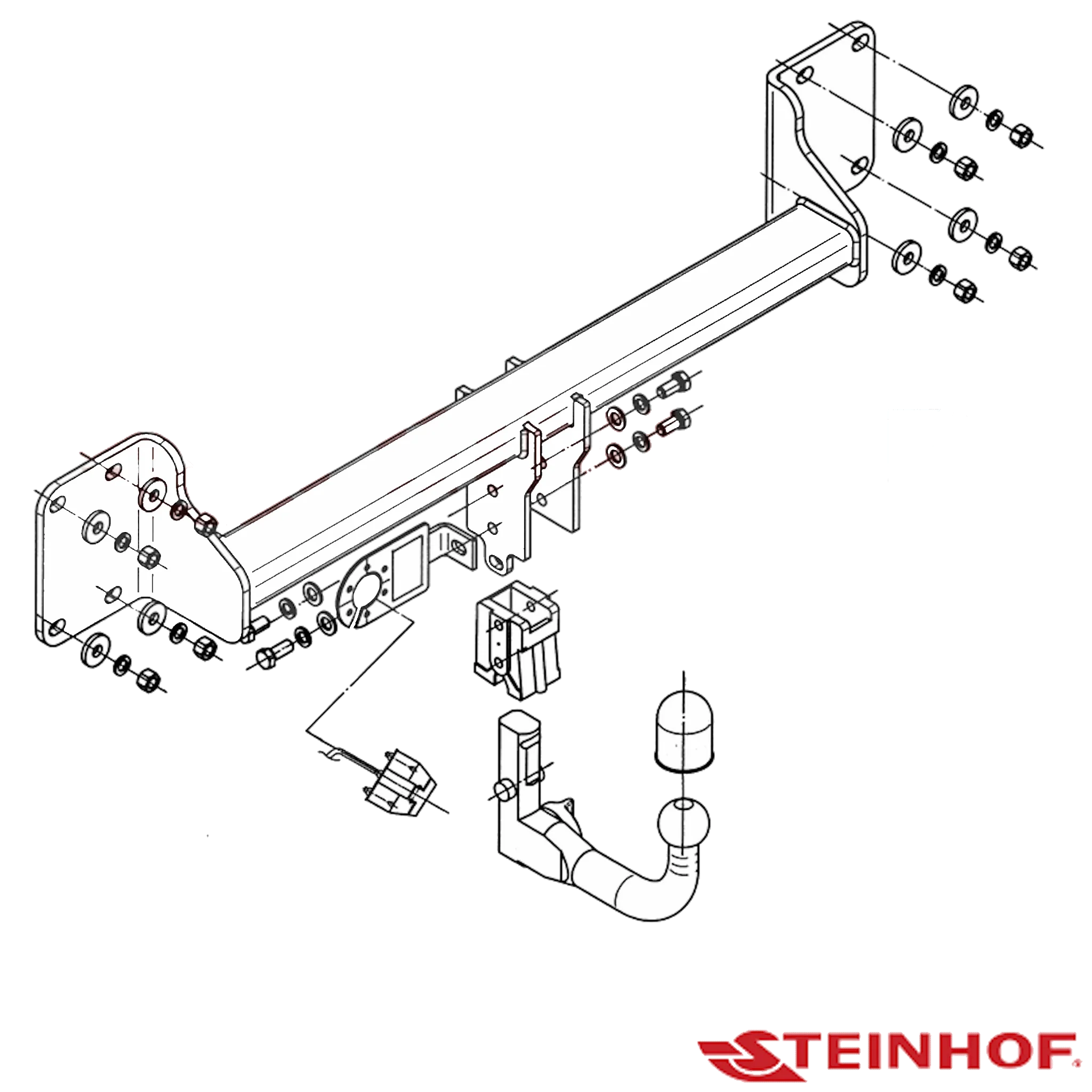 BMW X6 F16 SUV 01/2015 - 08/2019 - Towbar Kit - Image 3